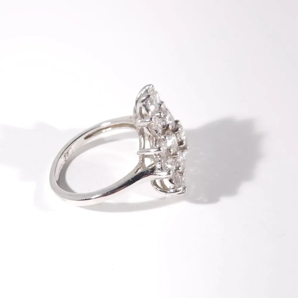 Simulated Diamond Swarovski Ring Cubic Zirconia Size 7
